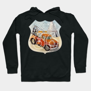 Iconic wrecker and teepee's as seen along Route 66 in Holbrook Arizona - Welshdesigns Hoodie